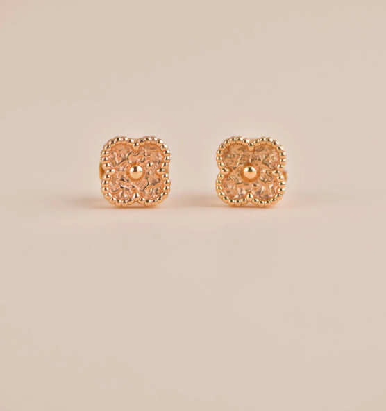 반클리프 스위트 알함브라 이어링 로즈골드