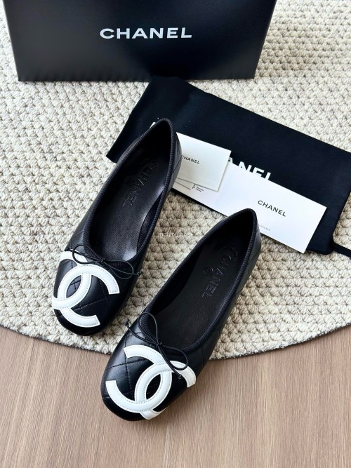 CHANEL 샤넬 깜봉 발레리나 슈즈 G24712