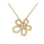반클리프 플라워레이스 펜던트 목걸이 옐로우골드