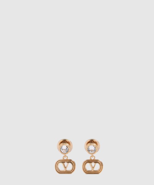 발렌티노 크리스털 메탈 이어링 7W2J0A