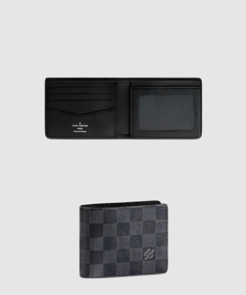 루이비통 슬렌더 아이디 월릿 다미에 그라파이트 캔버스 N64002