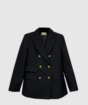 구찌 로고 쇼트 코트