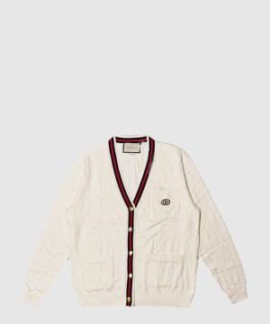 구찌 니트 로고 코트