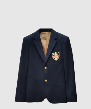 구찌 로고 쇼트 코트