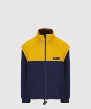 구찌 로고 긴팔 코트