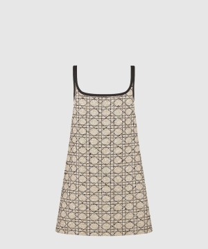 디올 쇼트 플레어 까나쥬 드레스