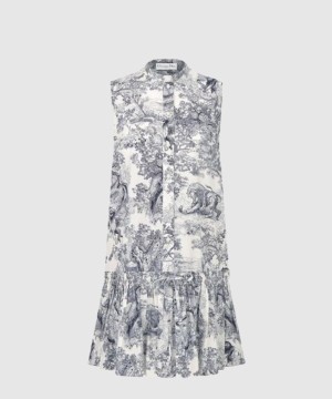 디올 로고 쇼트 코트