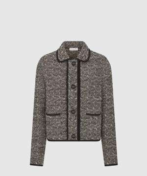 디올 로고 쇼트 코트