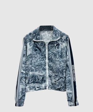 디올 로고 쇼트 코트