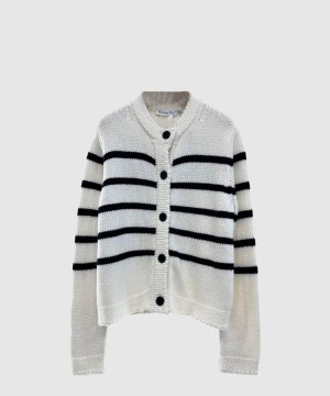 디올 로고 니트 코트