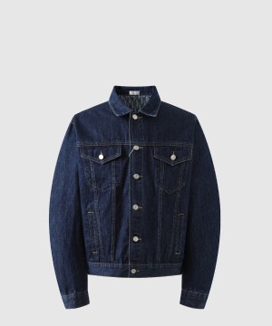 디올 로고 쇼트 데님 재킷