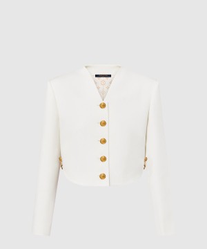 루이비통 체인 디테일 쇼트 재킷