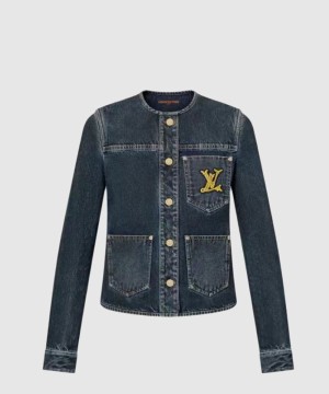 루이비통 로고 쇼트 코트