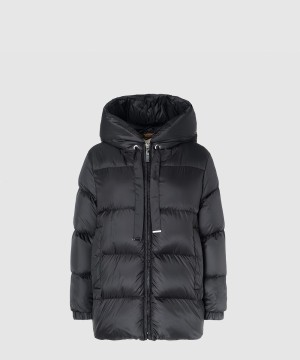 막스마라 후드 다운 재킷