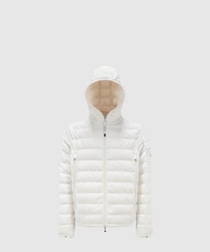 몽클레어 로고 쇼트 코트