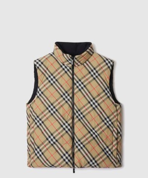 버버리 로고 쇼트 코트