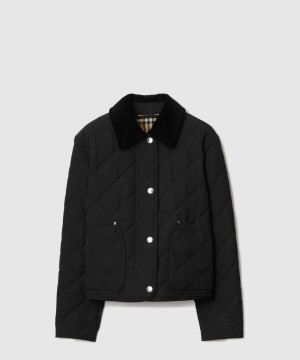 버버리 로고 쇼트 코트