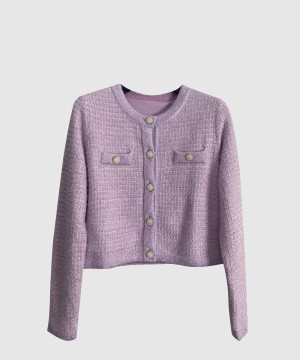 샤넬 로고 쇼트 코트