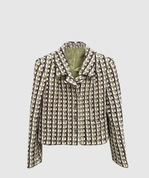 샤넬 로고 쇼트 코트