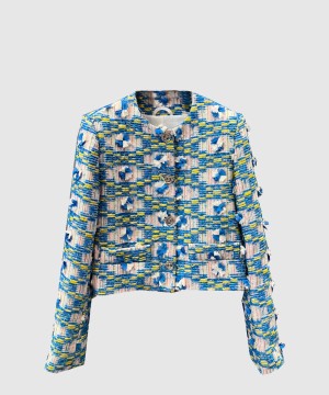 샤넬 로고 쇼트 코트