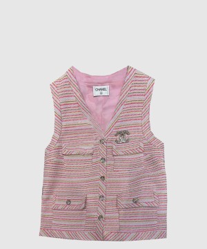 샤넬 로고 쇼트 코트