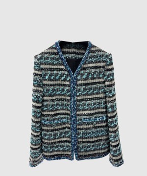 샤넬 로고 쇼트 코트