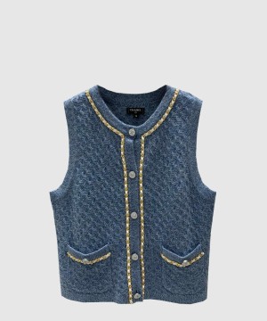 샤넬 로고 쇼트 코트