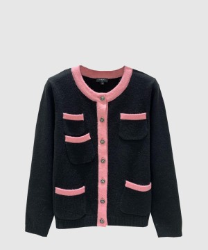 샤넬 로고 쇼트 코트