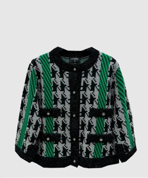 샤넬 로고 쇼트 코트