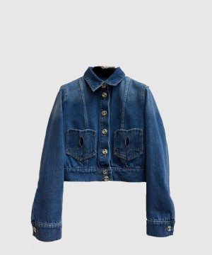 샤넬 로고 프린트 쇼트 코트