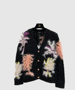 샤넬 니트 카디건 코트