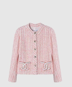 샤넬 로고 쇼트 재킷