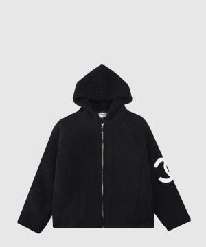 샤넬 로고 쇼트 코트