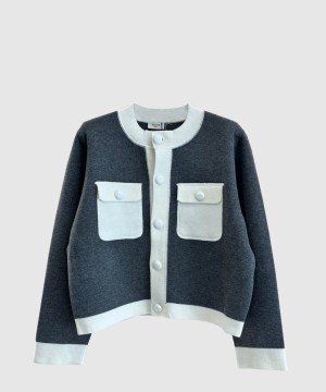 셀린느 로고 쇼트 코트