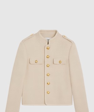 셀린느 로고 쇼트 코트