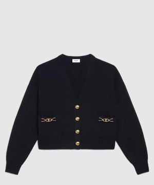 셀린느 로고 쇼트 코트