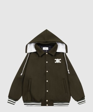 셀린느 로고 쇼트 코트