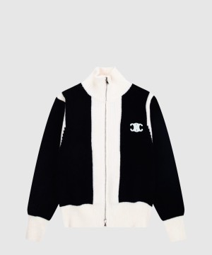 셀린느 로고 쇼트 코트