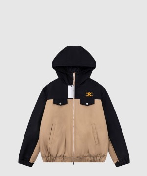 셀린느 로고 쇼트 코트