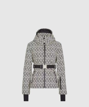 펜디 로고 쇼트 코트