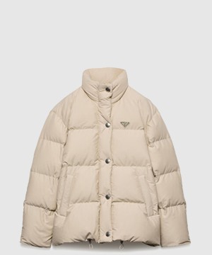 프라다 로고 쇼트 코트