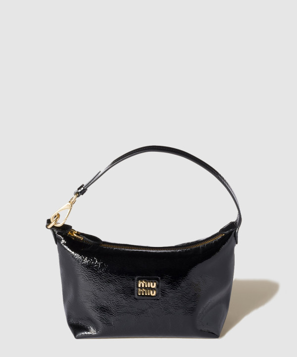 미우미우 나플락 페이턴트 가죽 파우치 5NE841