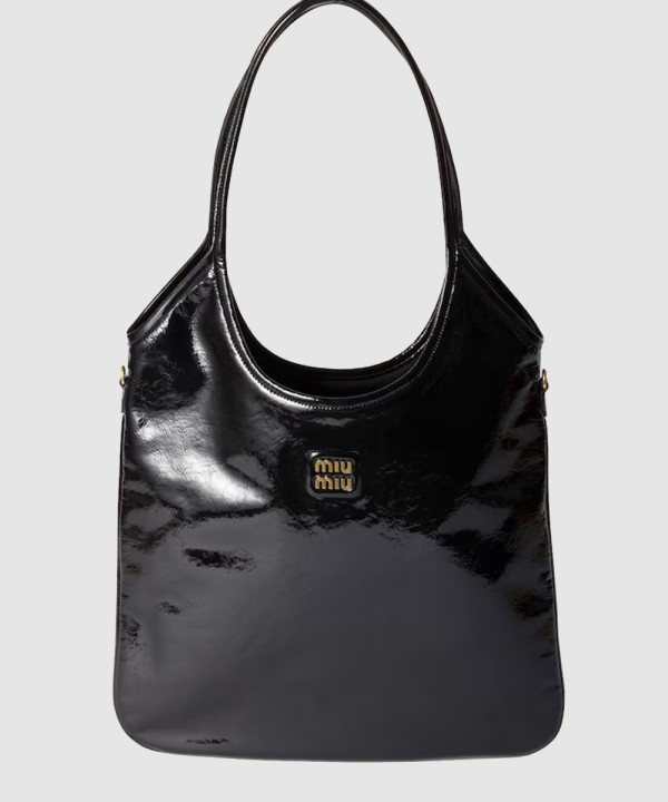 미우미우 나플락 페이턴트 가죽 아이비백 5BG231