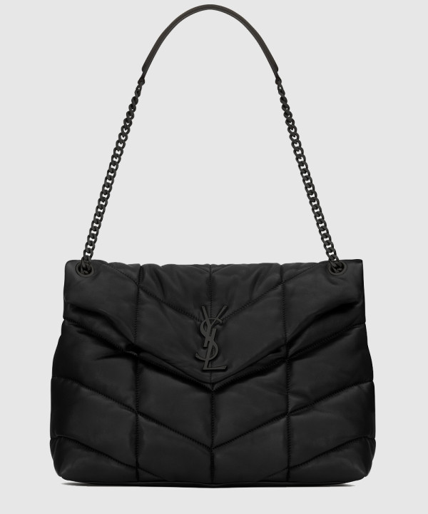 생로랑 나파 퀼팅 가죽 소재 PUFFER 미디엄 577475