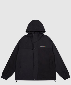 구찌 로고 쇼트 코트