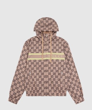 구찌 로고 쇼트 코트