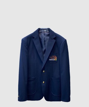 구찌 로고 쇼트 코트