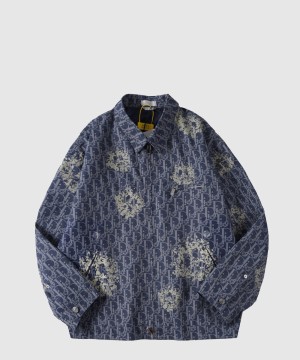 루이비통 로고 쇼트 코트