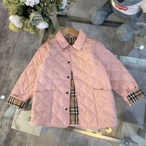 버버리 키즈 퀼팅 경량 패딩