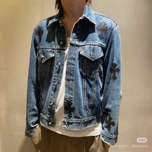 크롬하츠 남여공용 맨즈 데님 패치 자켓